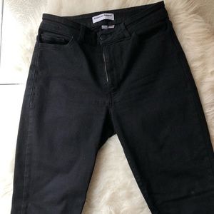 American Apparel High Waist Black Denim